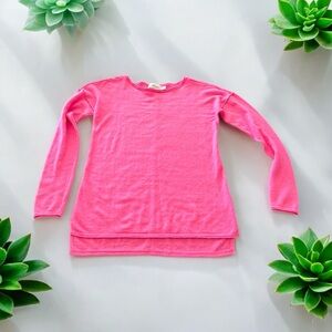 Vineyard Vines Pink Long Sleeve Superfine Merino Wool Sweater Women’s XXS